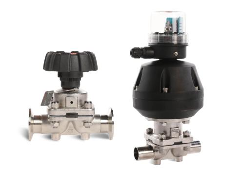 Sanitary diaphragm valve