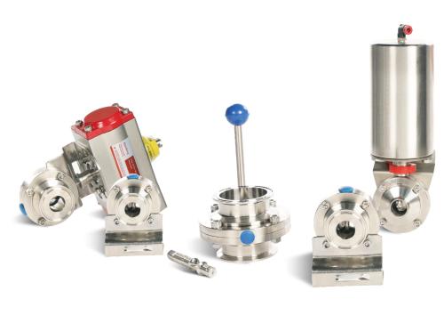 Sanitary butterfly valve